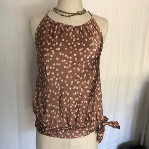 Jaloux Zulu Anthropologie halter silk size L